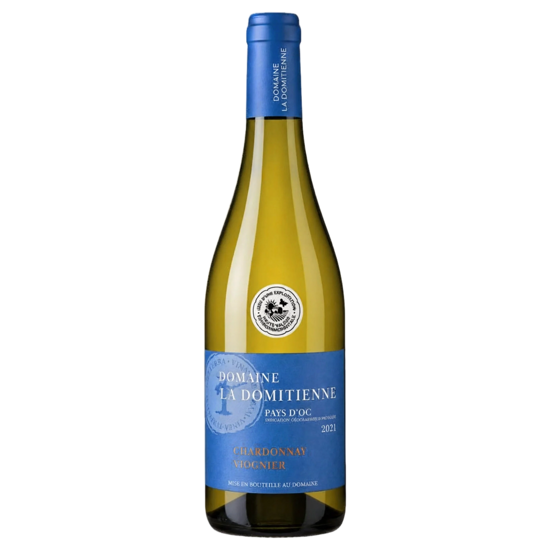A bottle of Domaine La Domitienne White IGP Oc 2021 750ml White Wine