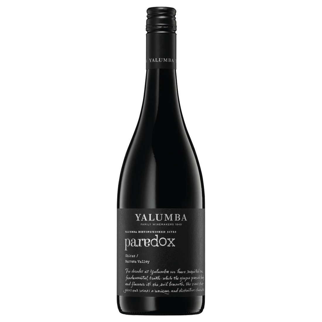 A bottle of Yalumba Paradox Shiraz 2024 750ml Red Wine