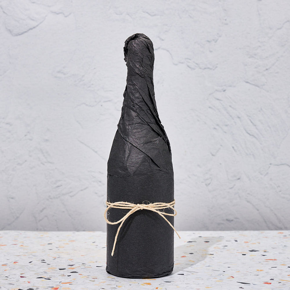 ITM647010 Mystery Single Bottle Burgundy Sloping Shape Transparent