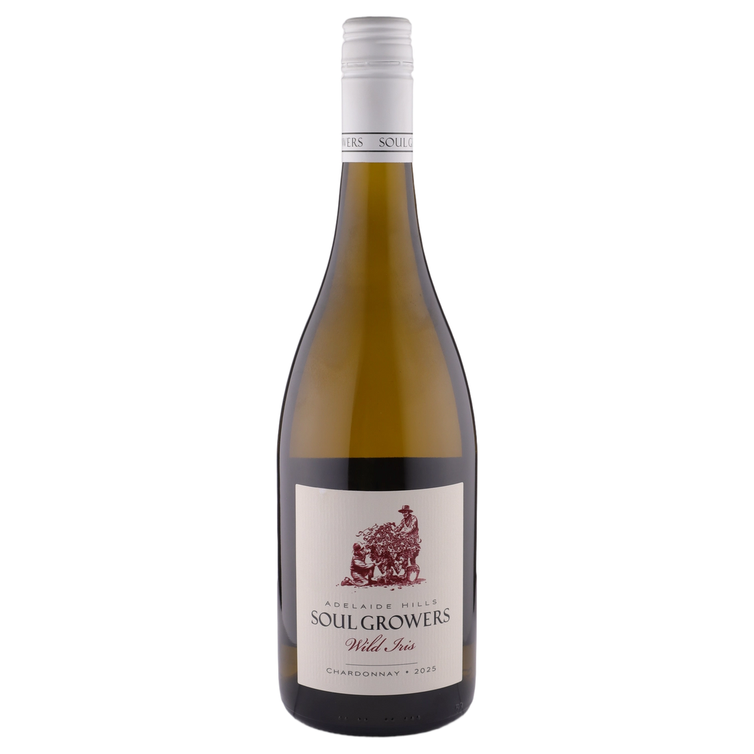 A bottle of Soul Growers Wild Iris Chardonnay 2025 (Mystery) 750ml White Wine