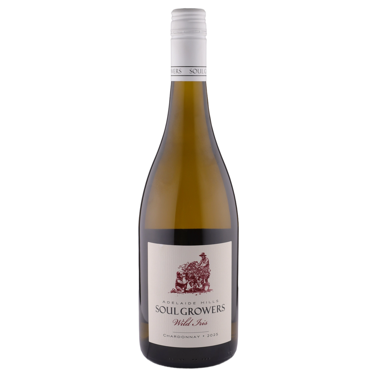 A bottle of Soul Growers Wild Iris Chardonnay 2025 (Mystery) 750ml White Wine