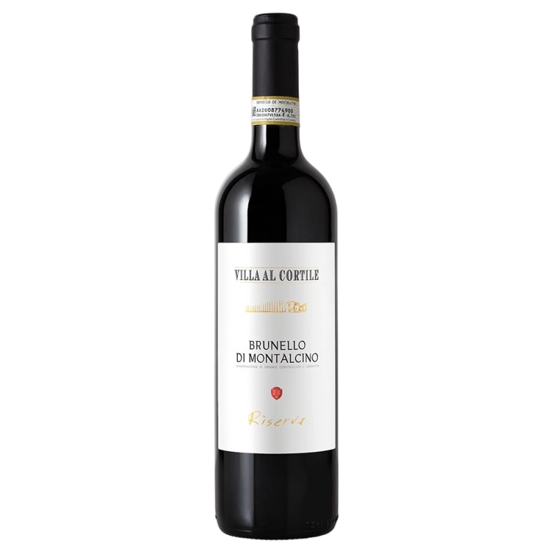 A bottle of Villa Al Cortile Riserva Brunello Di Montalcino 2015 750ml Red Wine