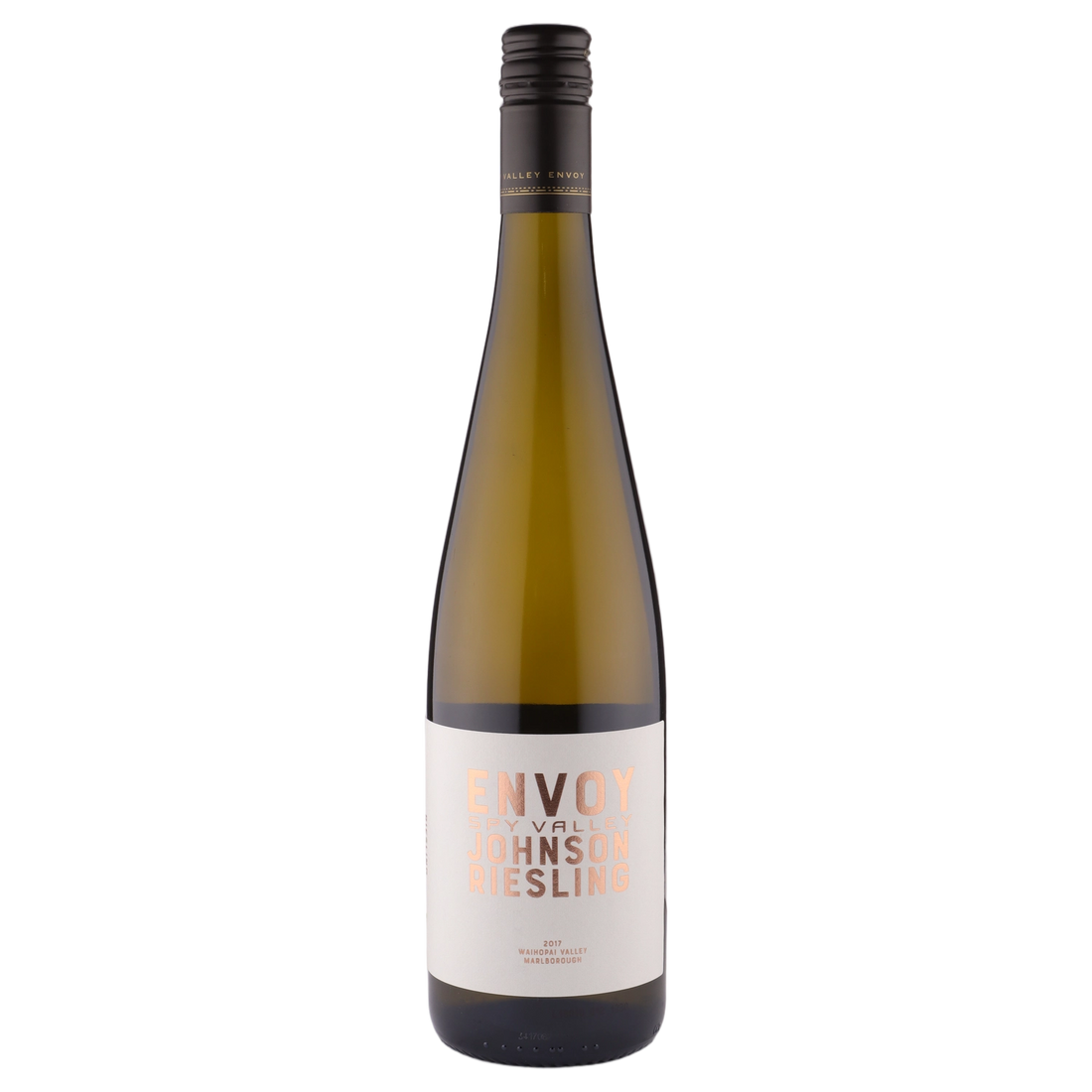 A bottle of Spy Valley Envoy Riesling 2017 750ml White Wine