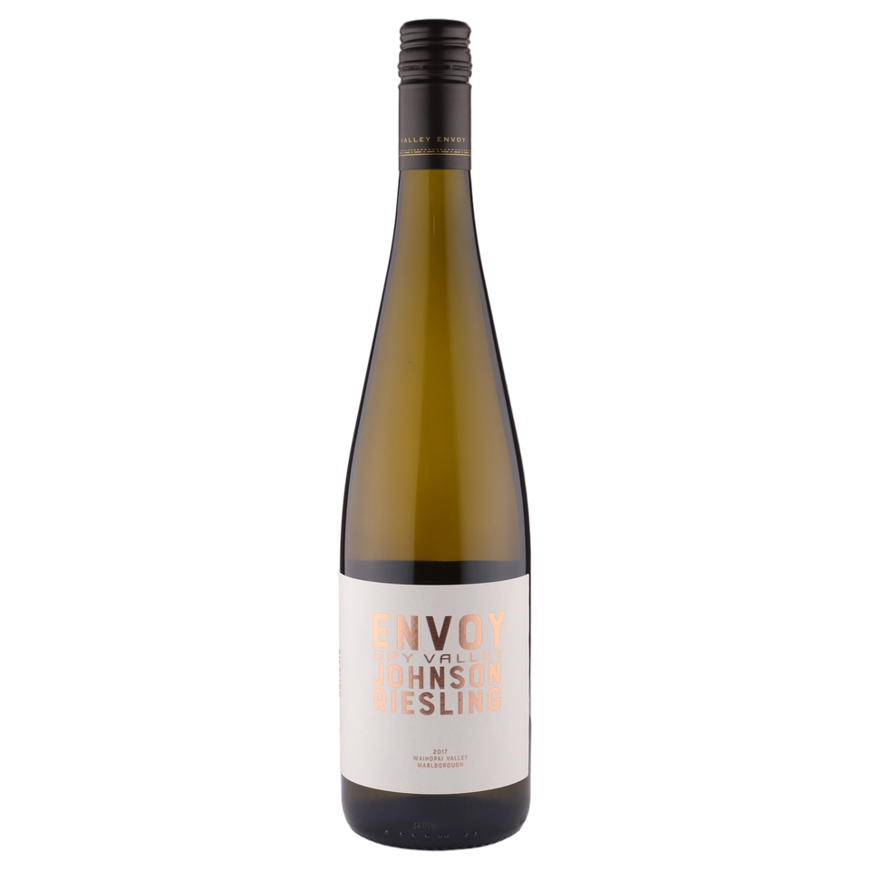 A bottle of Spy Valley Envoy Riesling 2017 750ml White Wine