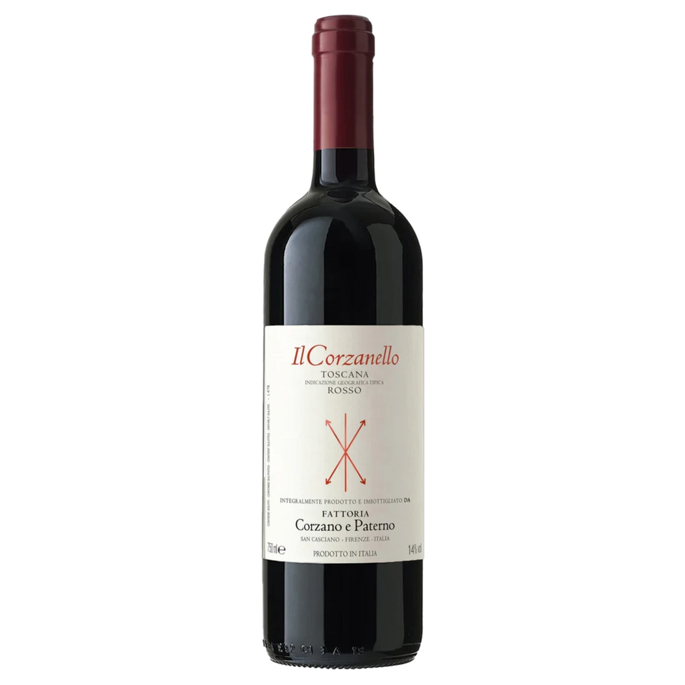 A bottle of Corzano e Paterno Toscana Rosso Il Corzanello 2025 750ml Red Wine