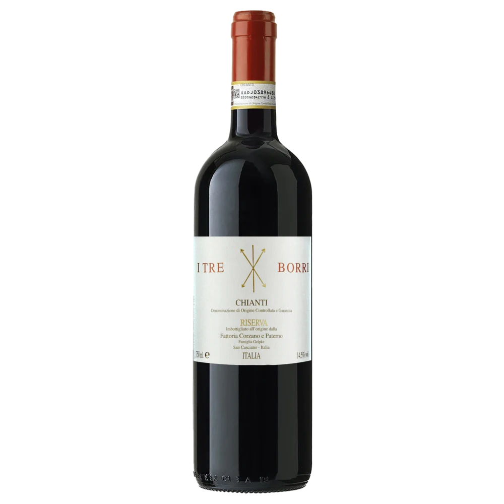 A bottle of Corzano e Paterno I Tre Borri 2023 750ml Red Wine