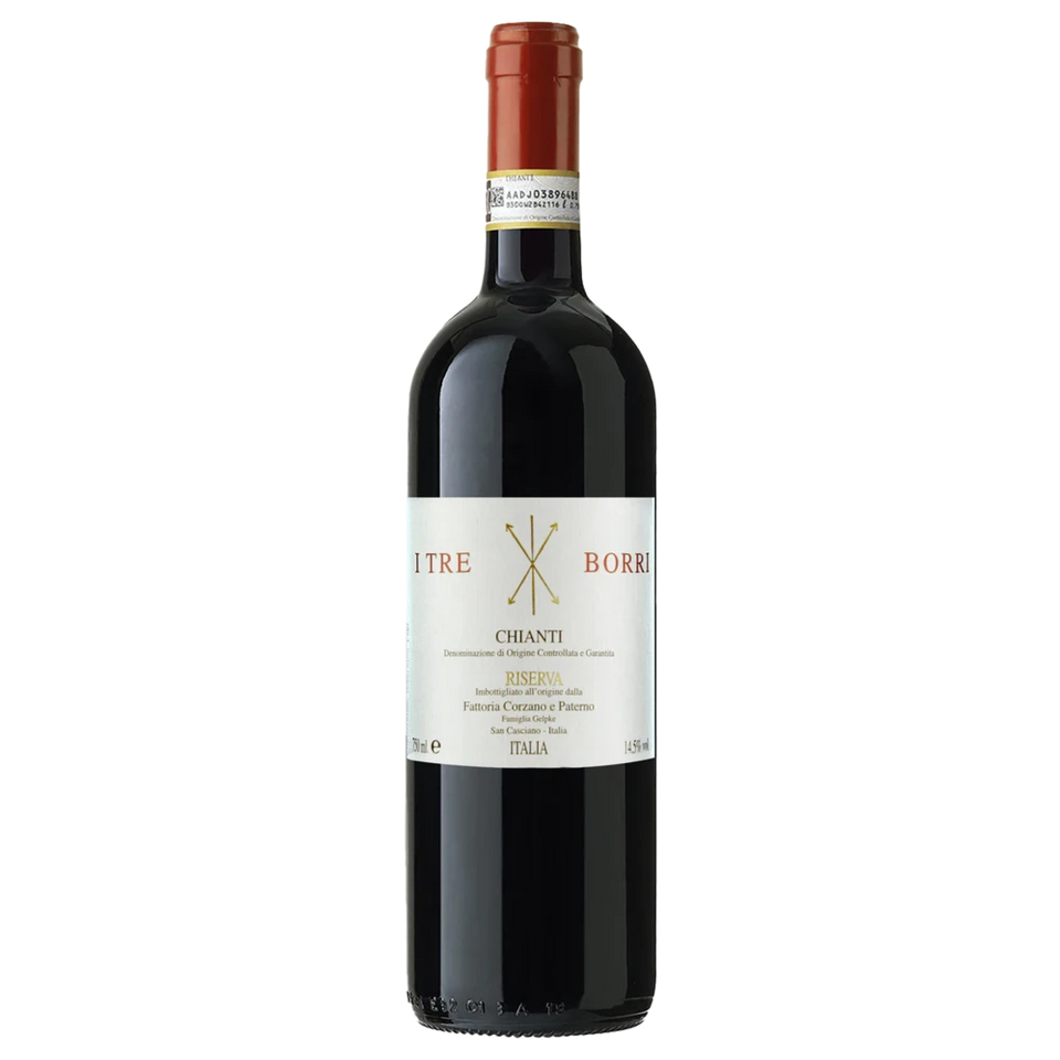 A bottle of Corzano e Paterno I Tre Borri 2023 750ml Red Wine