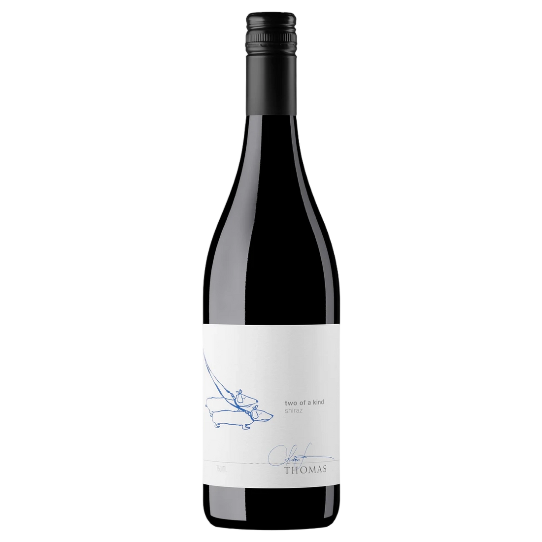 A bottle of Thomas Wines Two of a Kind Shiraz 2024 750ml Red Wine
