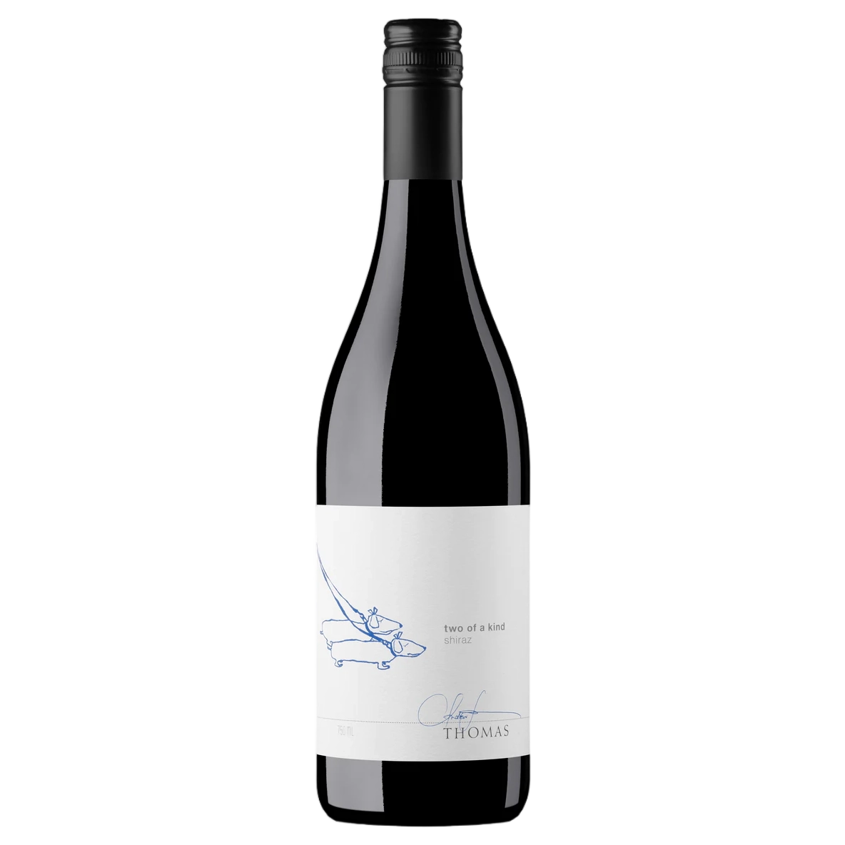 A bottle of Thomas Wines Two of a Kind Shiraz 2024 750ml Red Wine