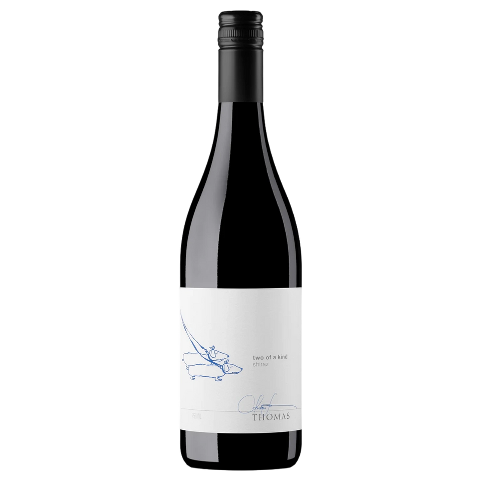 A bottle of Thomas Wines Two of a Kind Shiraz 2024 750ml Red Wine