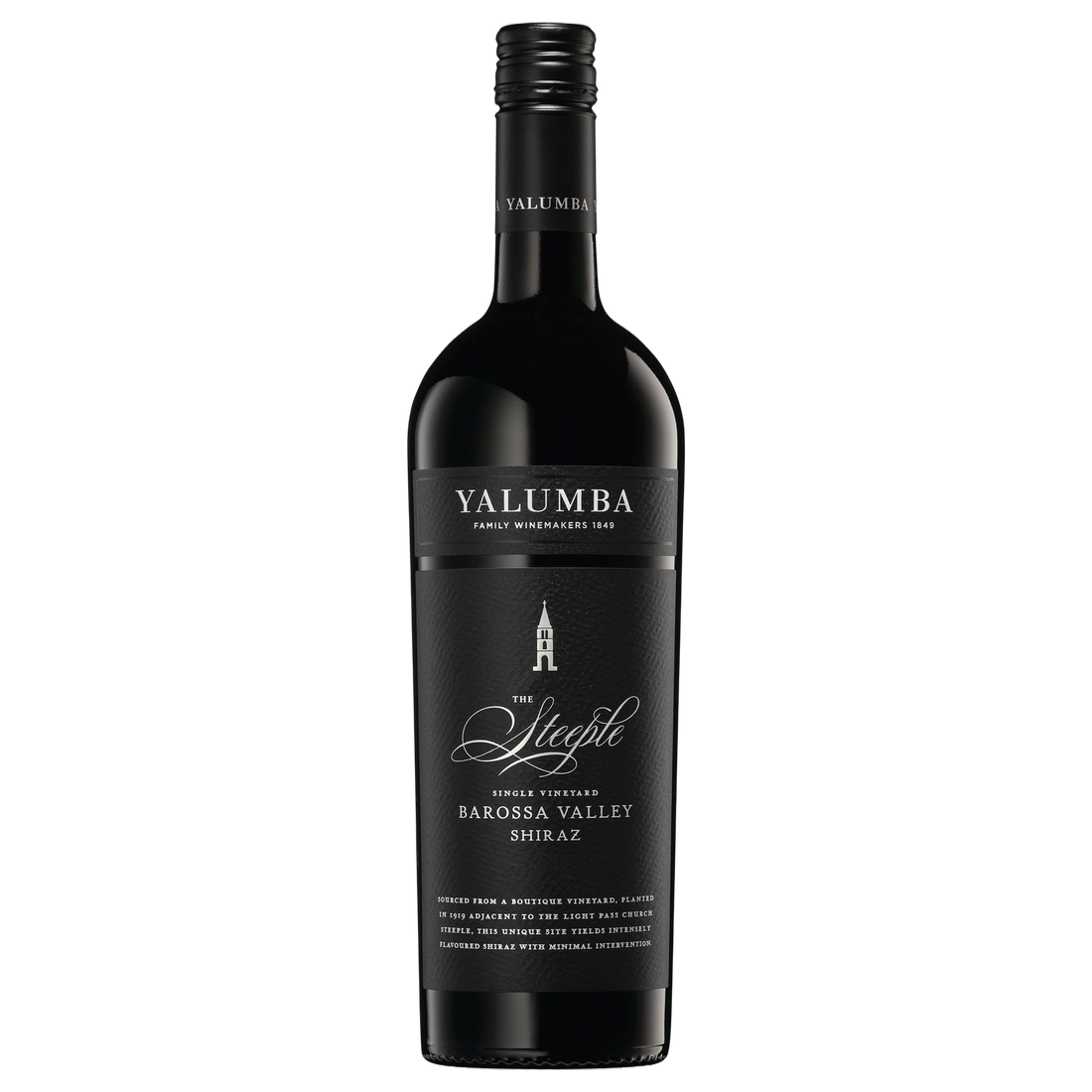 A bottle of Yalumba The Steeple Shiraz 2023 750ml Red Wine