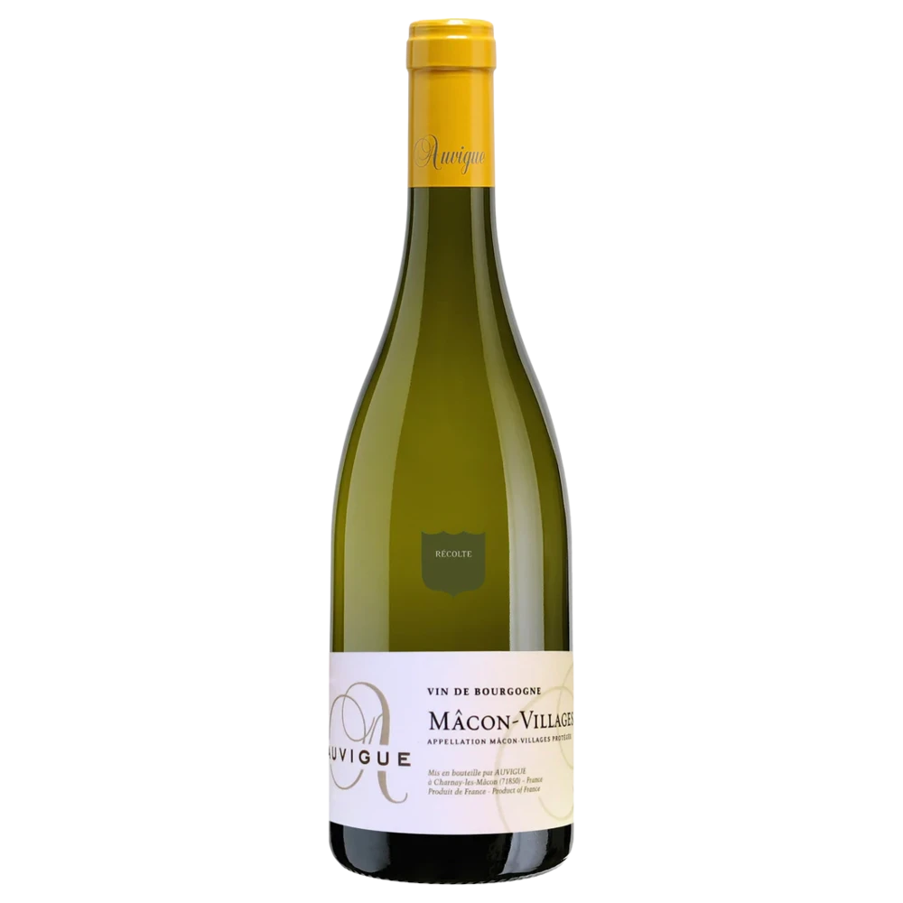 A bottle of Domaine Auvigue Macon Villages Moulin Du Pont 2024 750ml White Wine
