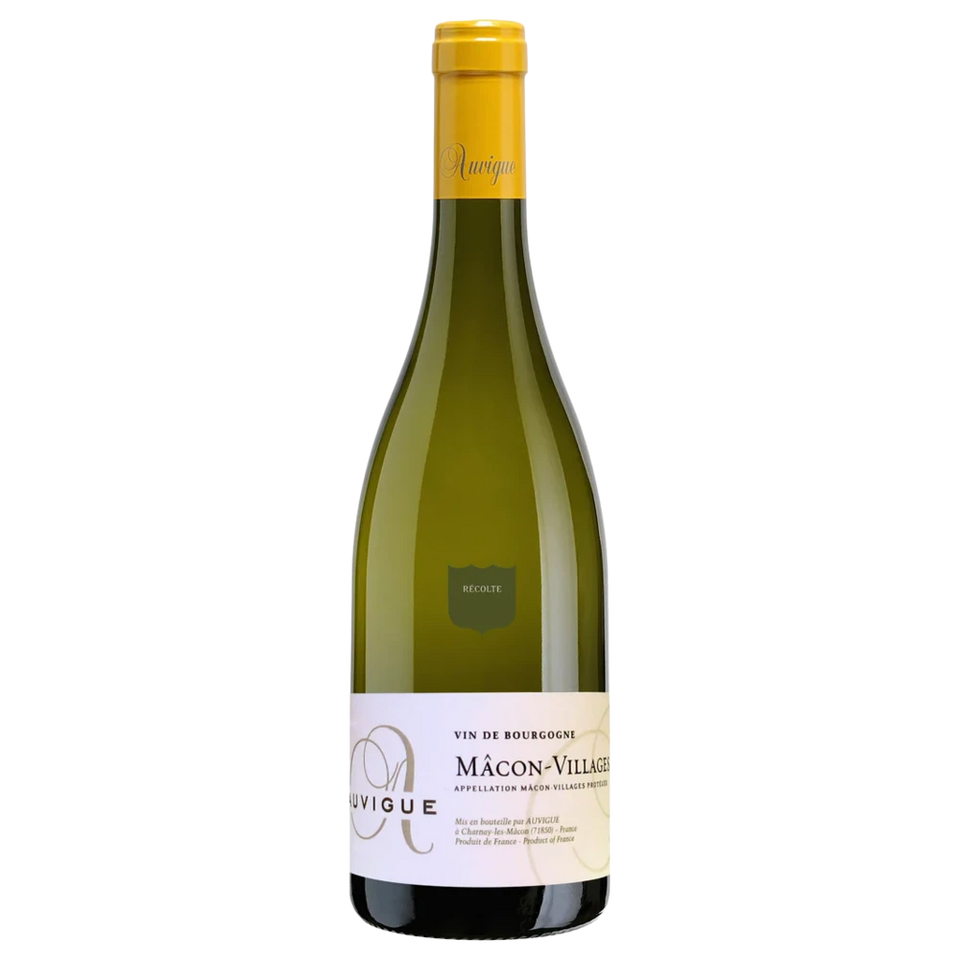 A bottle of Domaine Auvigue Macon Villages Moulin Du Pont 2024 750ml White Wine