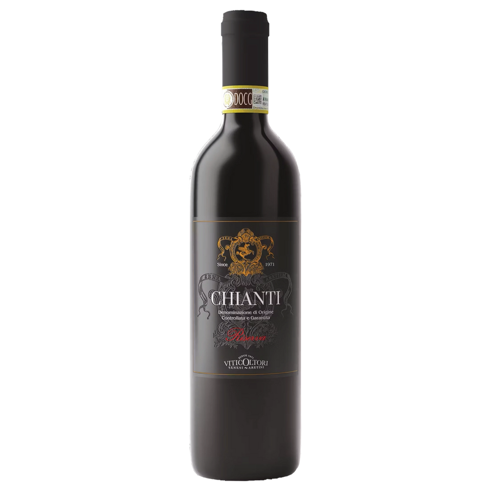 A bottle of Cantina Viticoltori Senesi Aretini Chianti Riserva 2022 750ml Red Wine