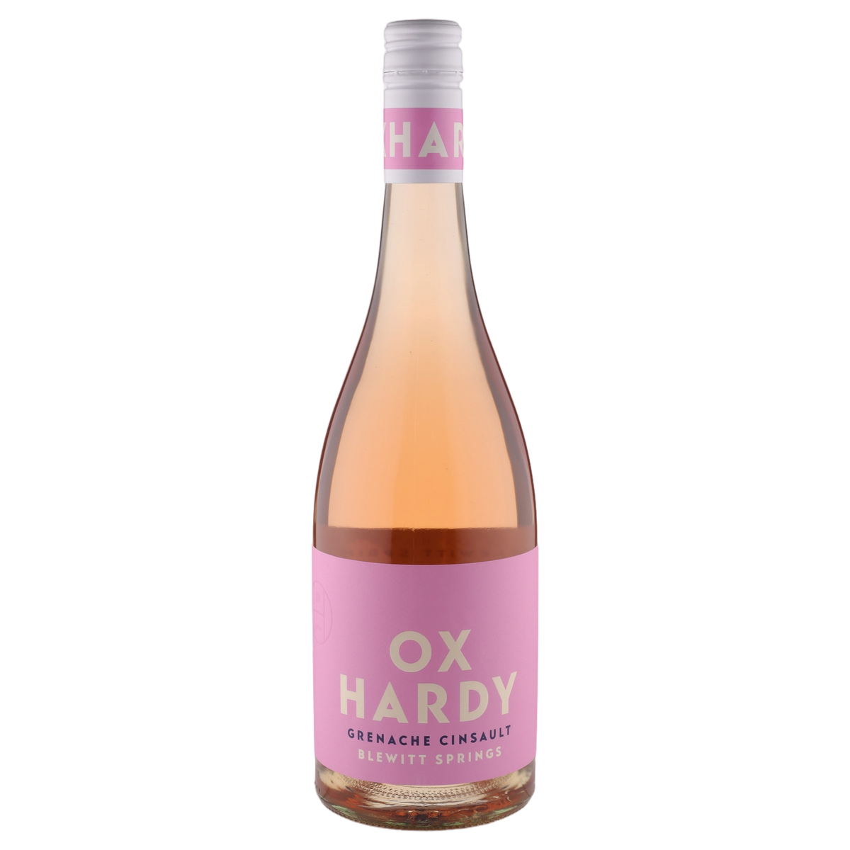 A bottle of Ox Hardy Blewitt Springs Grenache Cinsault Rose 2025 750ml Red Wine