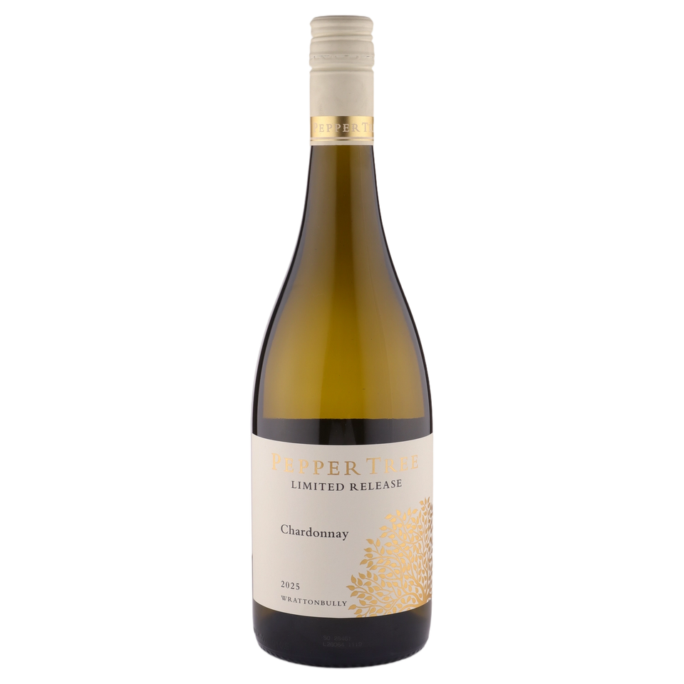 A bottle of Pepper Tree Limited Release Wrattonbully Chardonnay 2025 750ml White Wine