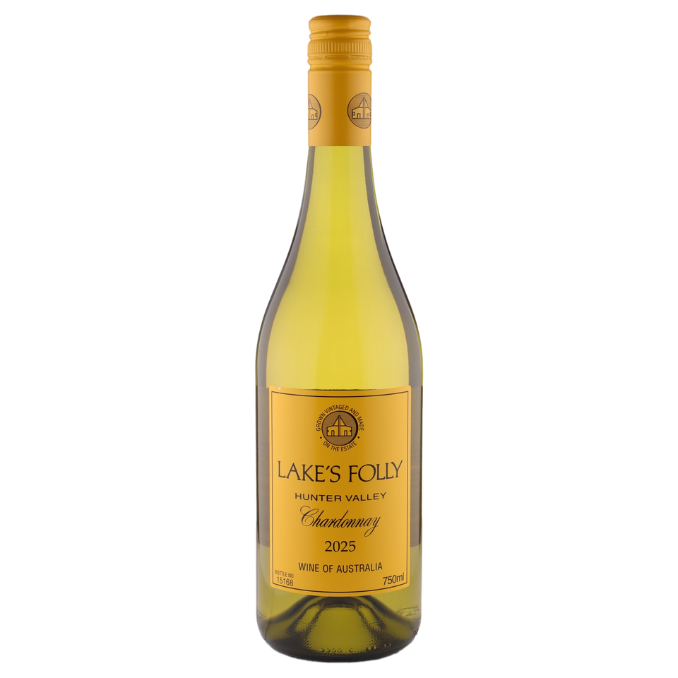 A bottle of Lakes Folly Chardonnay 2025 750ml White Wine
