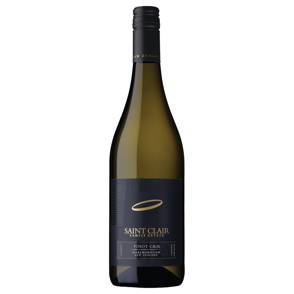 A bottle of Saint Clair Origin Pinot Gris Australia 2025 750ml White Wine
