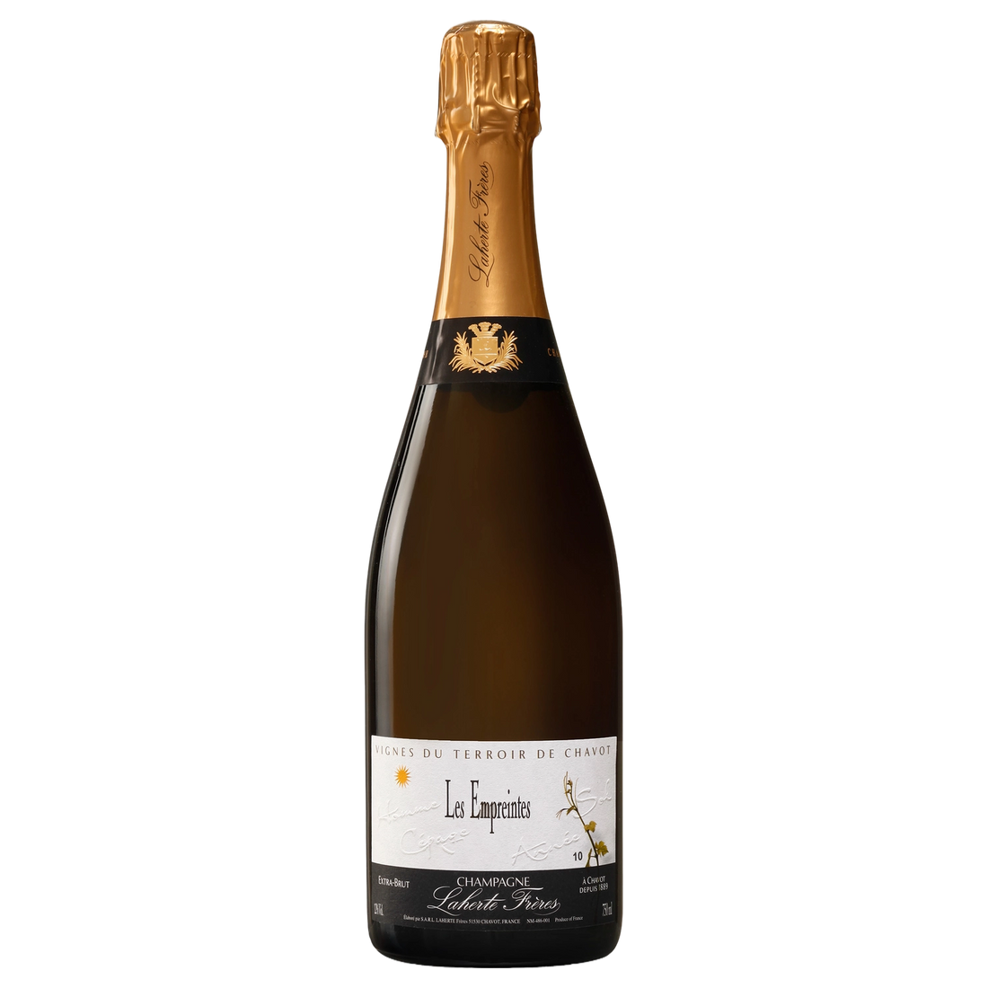 A bottle of Champagne Laherte Frères Les Empreintes (Disg. Nov 25) 2020 750ml Sparkling Wine