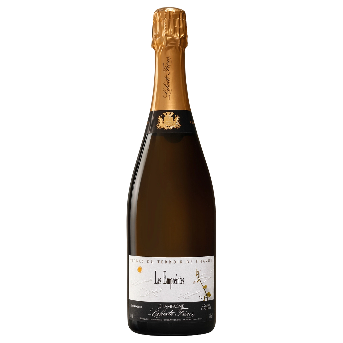 A bottle of Champagne Laherte Frères Les Empreintes (Disg. Nov 25) 2020 750ml Sparkling Wine