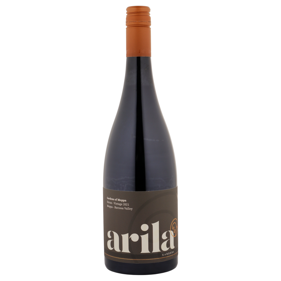 A bottle of Arila Gardens Moppa Shiraz 2023 750ml Red Wine
