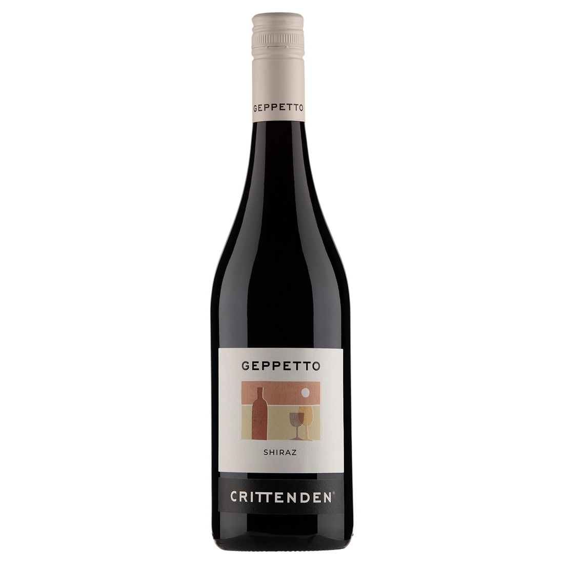 A bottle of Crittenden Geppetto Shiraz 2025 750ml Red Wine