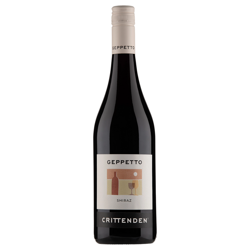 A bottle of Crittenden Geppetto Shiraz 2025 750ml Red Wine