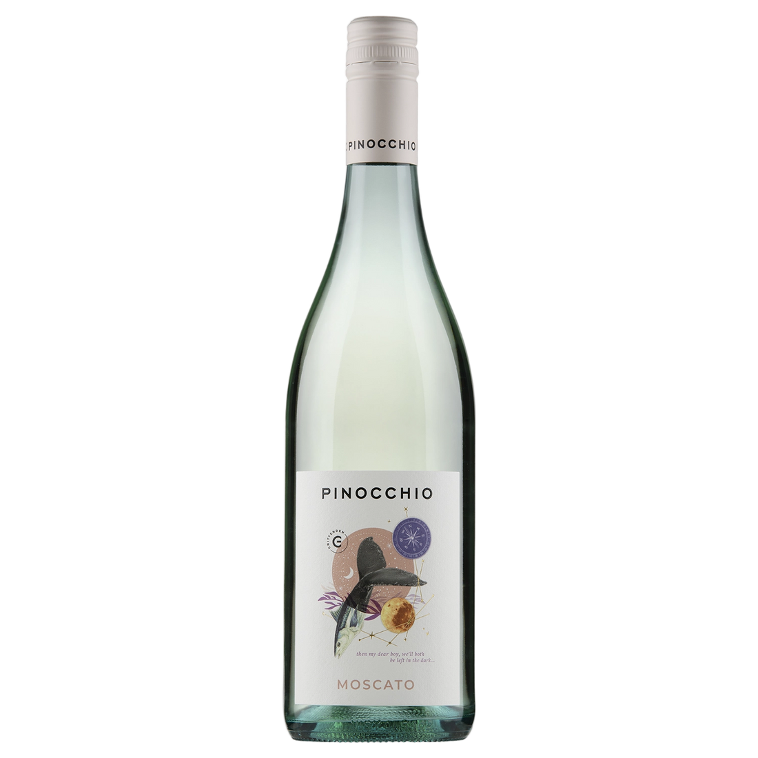 A bottle of Crittenden Pinocchio Moscato NV 750ml White Wine