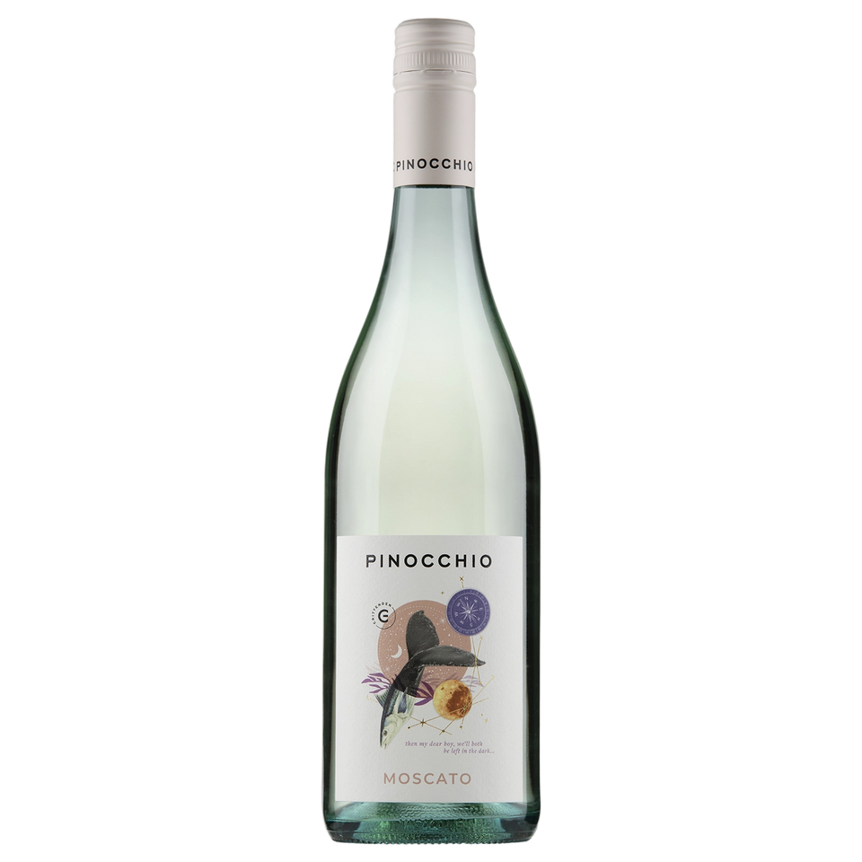 A bottle of Crittenden Pinocchio Moscato NV 750ml White Wine