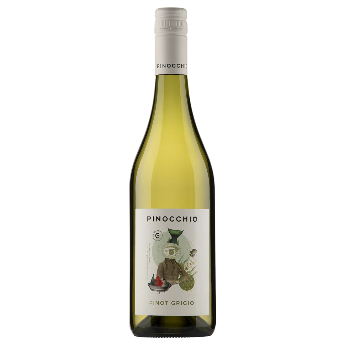 A bottle of Crittenden Pinocchio Pinot Grigio 2023 750ml White Wine