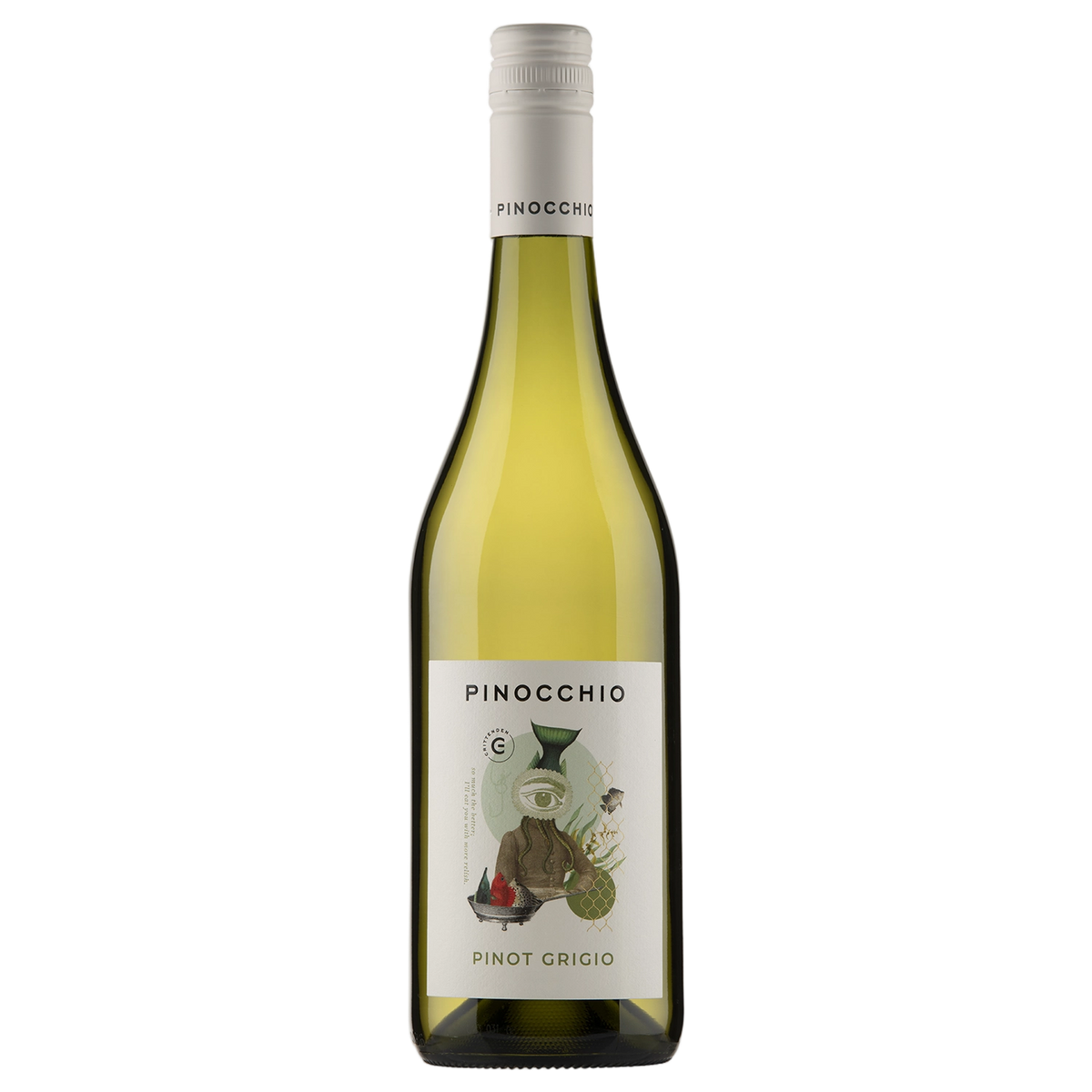 A bottle of Crittenden Pinocchio Pinot Grigio 2023 750ml White Wine