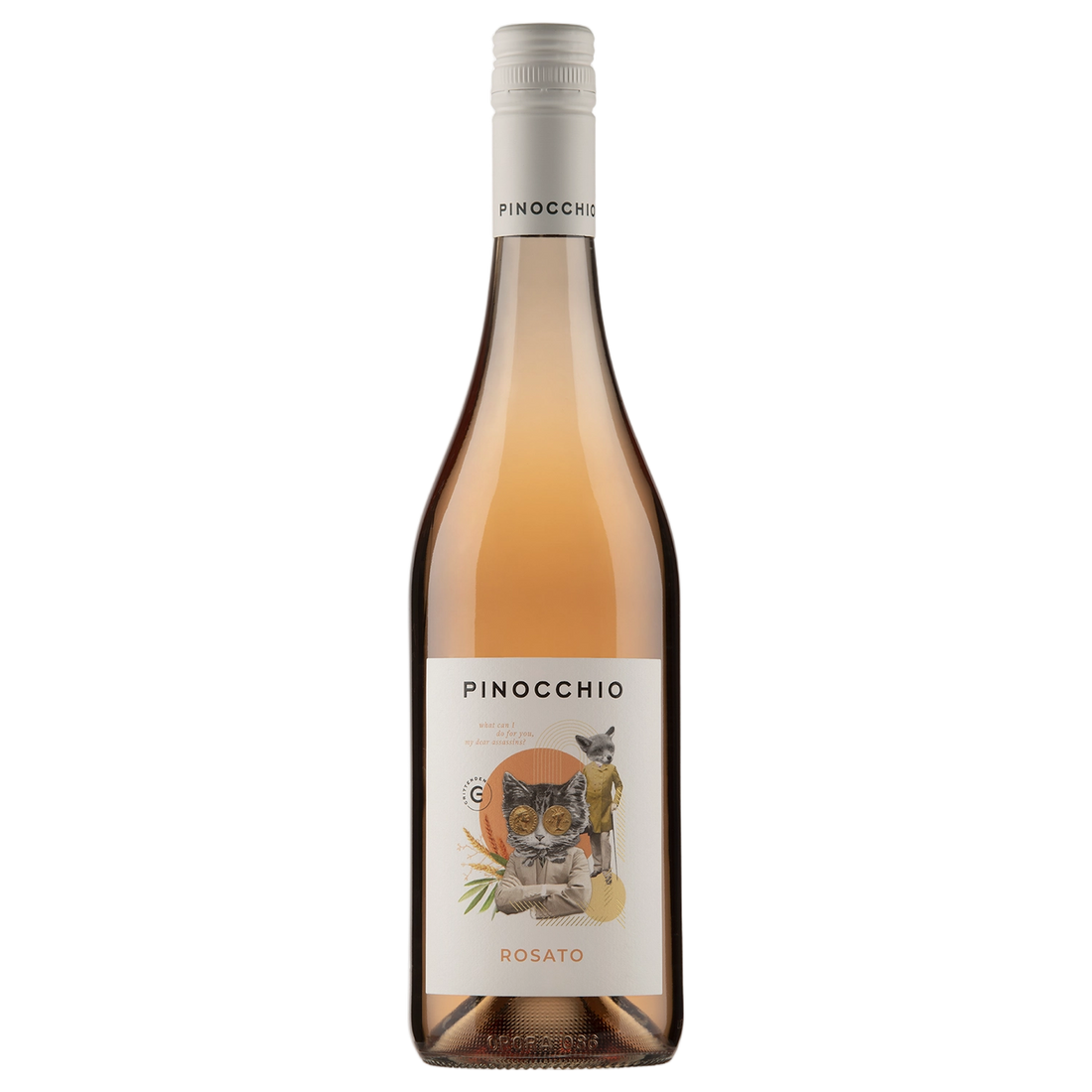A bottle of Crittenden Pinocchio Rosato 2023 750ml Rose Wine
