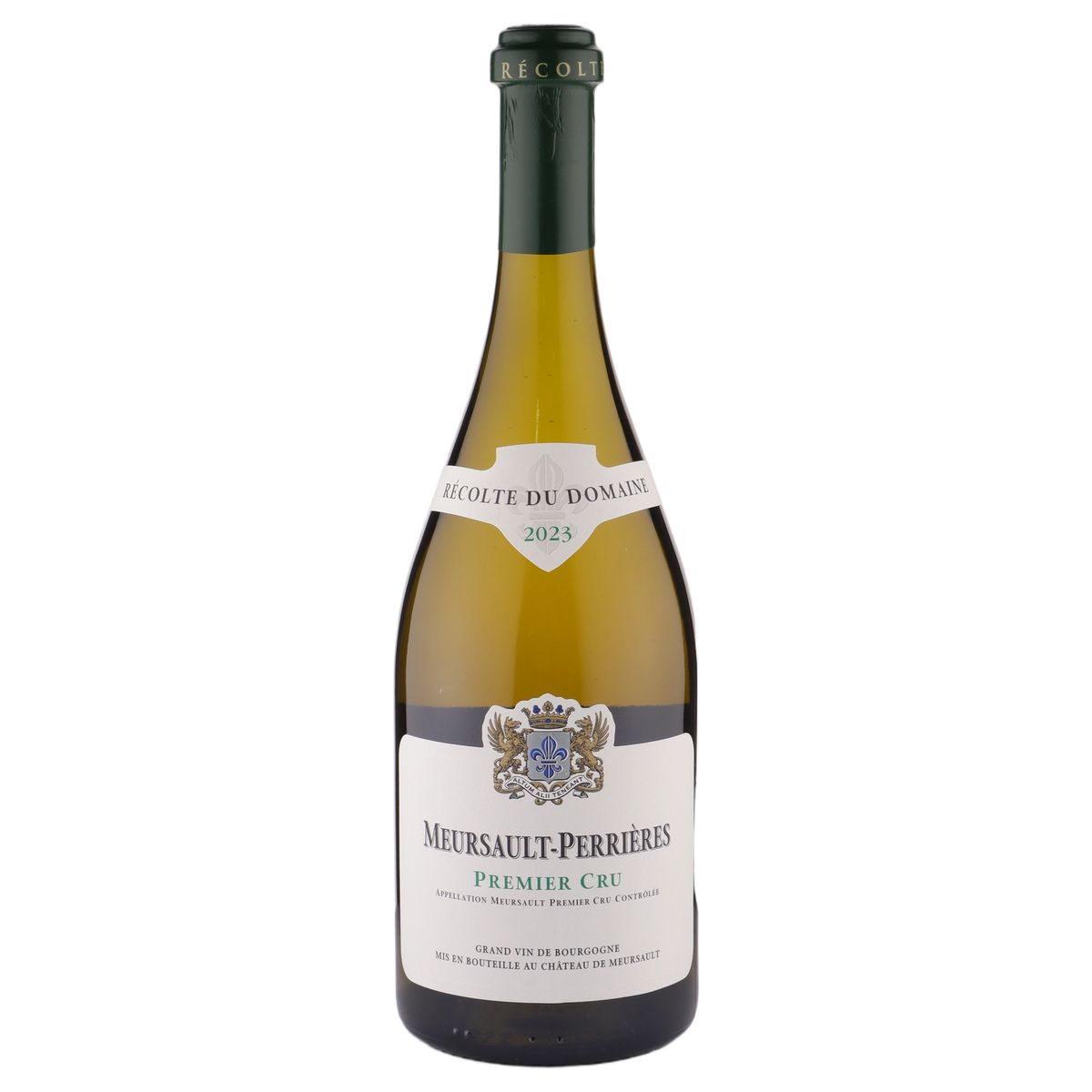 A bottle of Chateau de Meursault Meursault Perrieres 1er Cru 2023 750ml White Wine