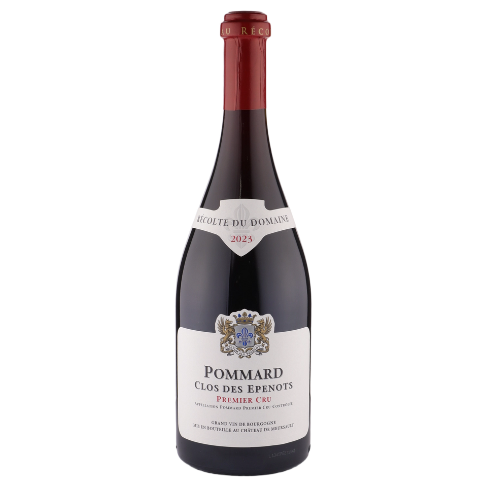 A bottle of Chateau de Meursault Pommard Clos des Epenots 1er Cru 2023 750ml Red Wine