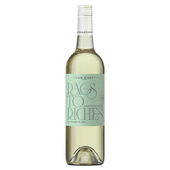 A bottle of Byron & Harold Rags to Riches Sauvignon Blanc 2024 750ml White Wine