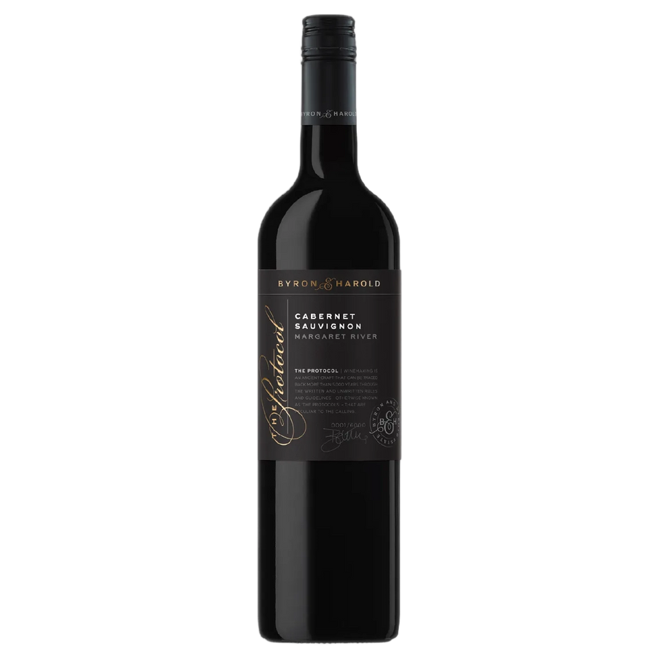 A bottle of Byron & Harold The Protocol Cabernet Sauvignon 2022 750ml Red Wine