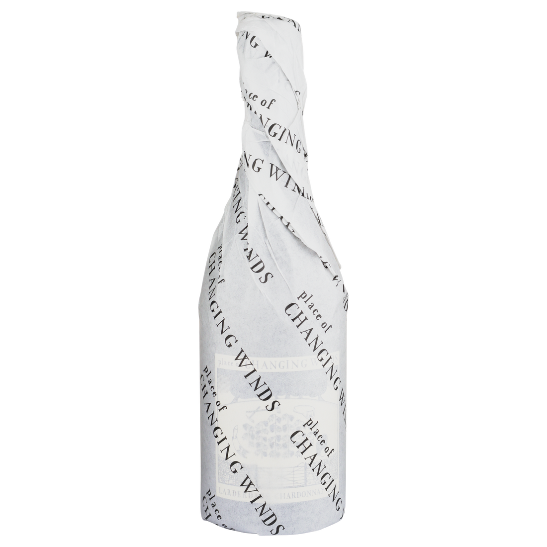 A bottle of Place of Changing Winds Larderdark Chardonnay 2024 750ml White Wine