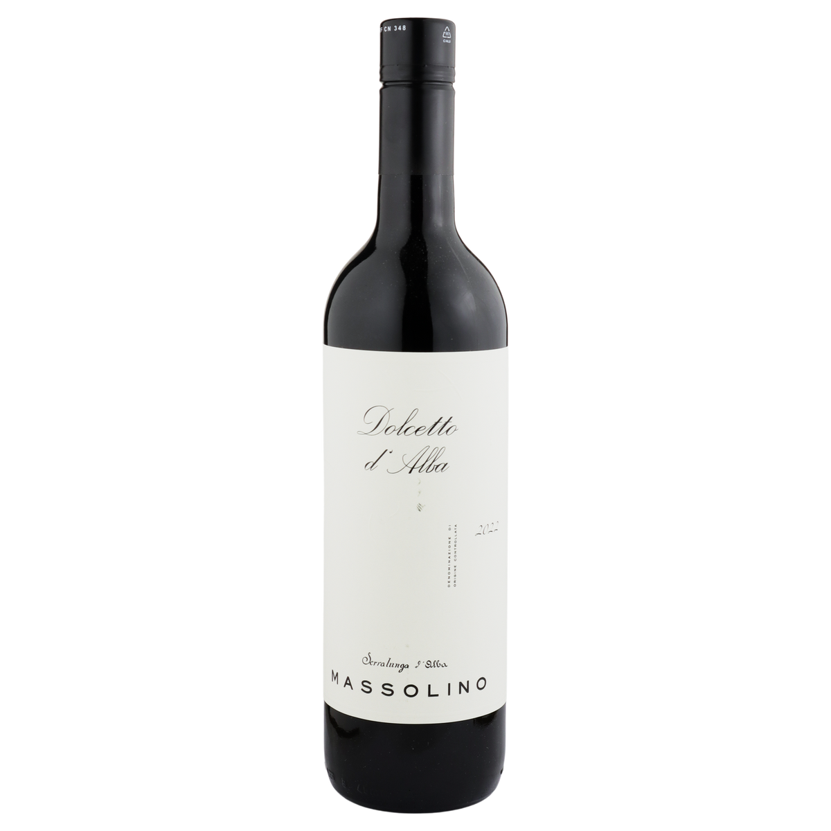 A bottle of Massolino Dolcetto d'Alba 2025 750ml Red Wine