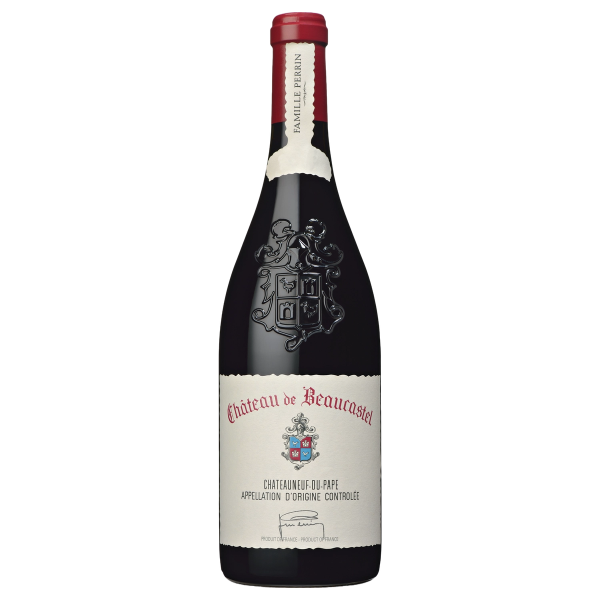 A bottle of Château de Beaucastel Châteauneuf du Pape Rouge 2022 750ml Red Wine