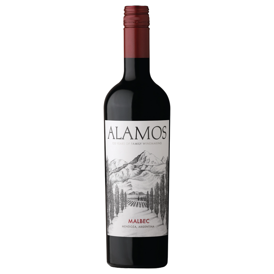 A bottle of Alamos Malbec 2025 750ml Red Wine