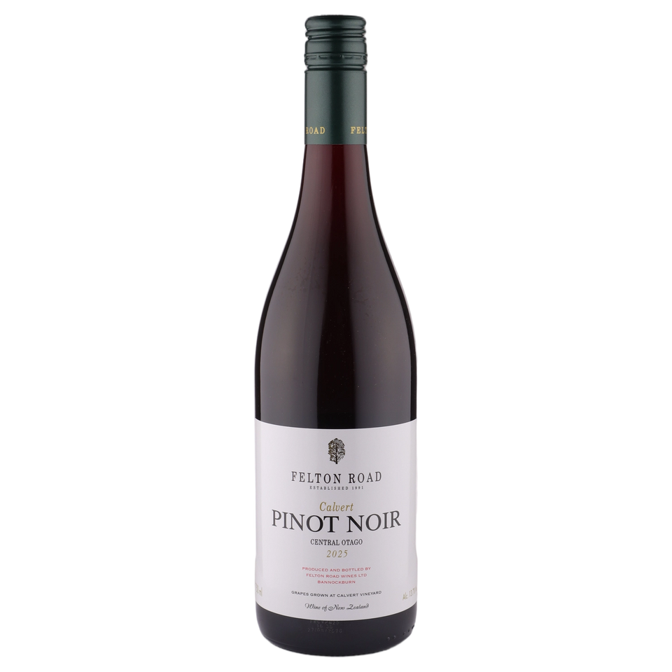A bottle of Felton Road Calvert Vineyard Pinot Noir 2025 750ml Red Wine