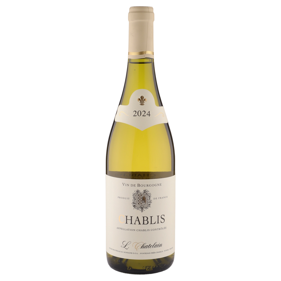 A bottle of Jaffelin Domaine Chatelain Chablis 2024 750ml White Wine