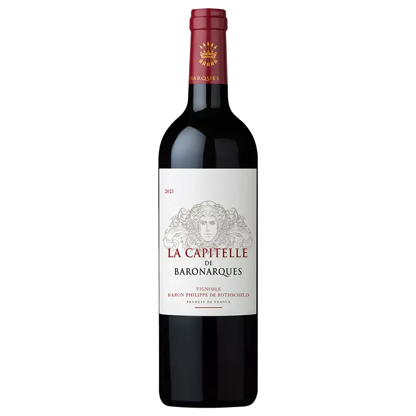 A bottle of La Capitelle De Baronarques Mouton Rothschild Estates Collection 2021 750ml Red Wine