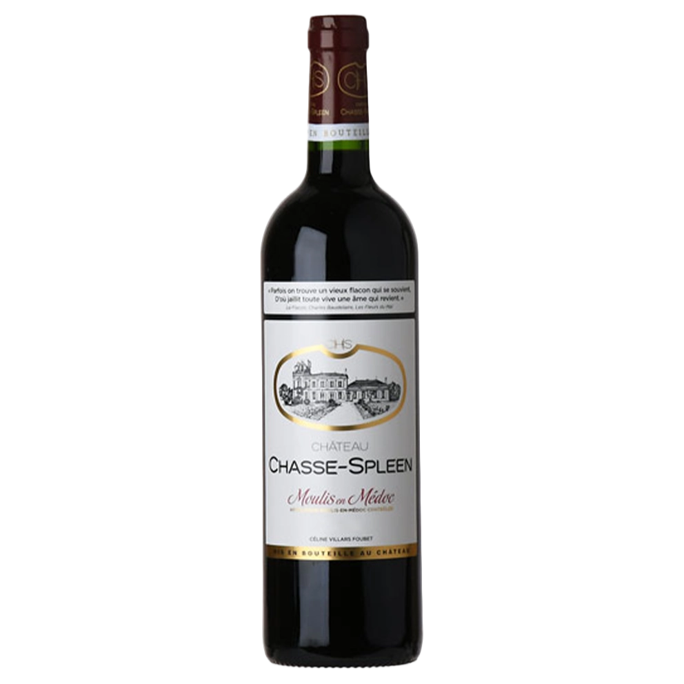 A bottle of Chateau Chasse Spleen 2018 1500ml Red Wine