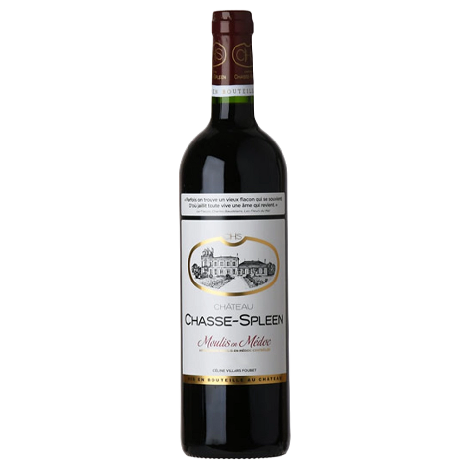 A bottle of Chateau Chasse Spleen 2018 1500ml Red Wine