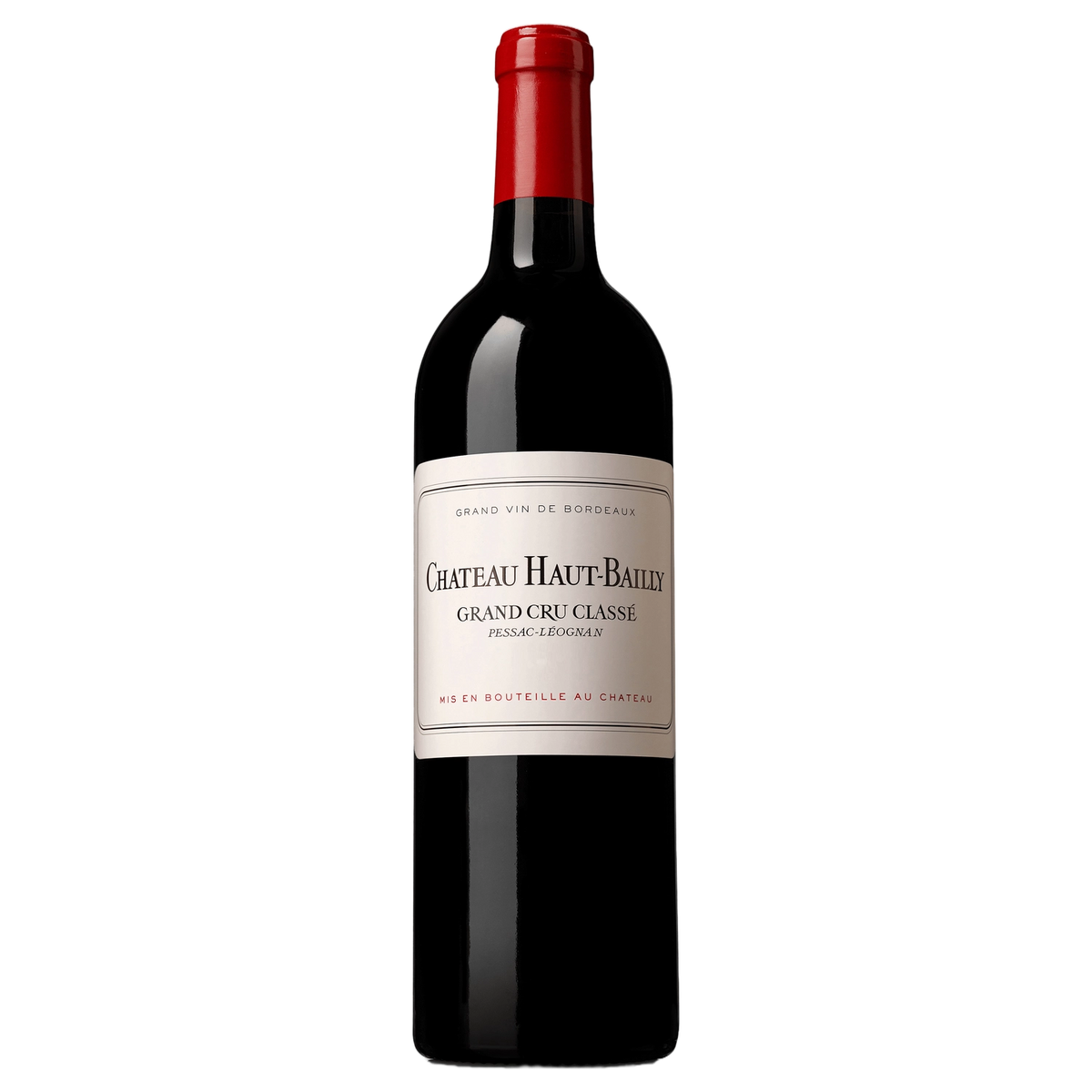 A bottle of Chateau Haut Bailly 2017 375ml Red Wine