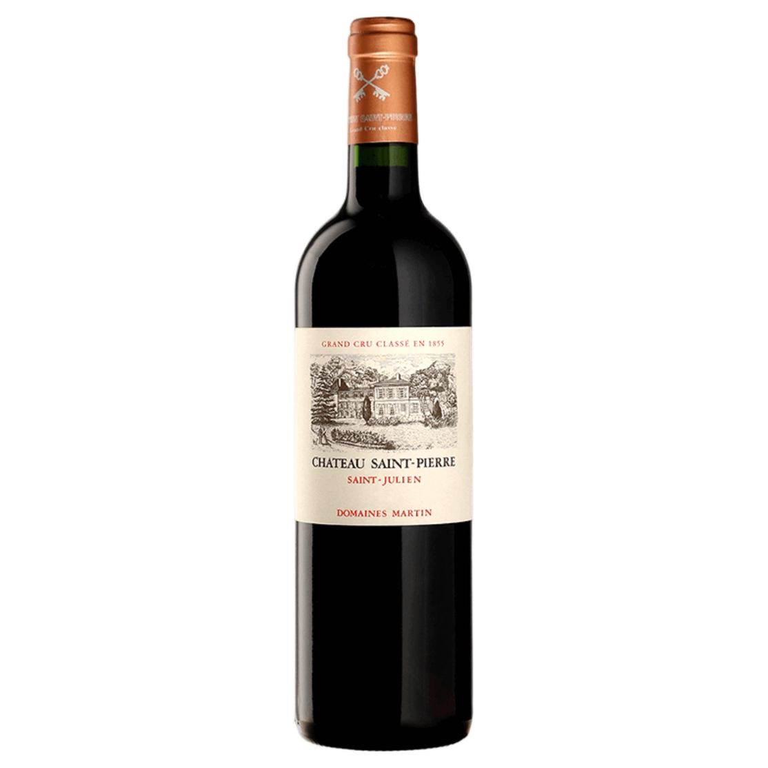 A bottle of Chateau Saint Pierre 2019 375ml Red Wine