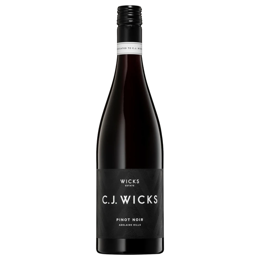 A bottle of C.J. Wicks Pinot Noir Adelaide Hills 2024 750ml Red Wine