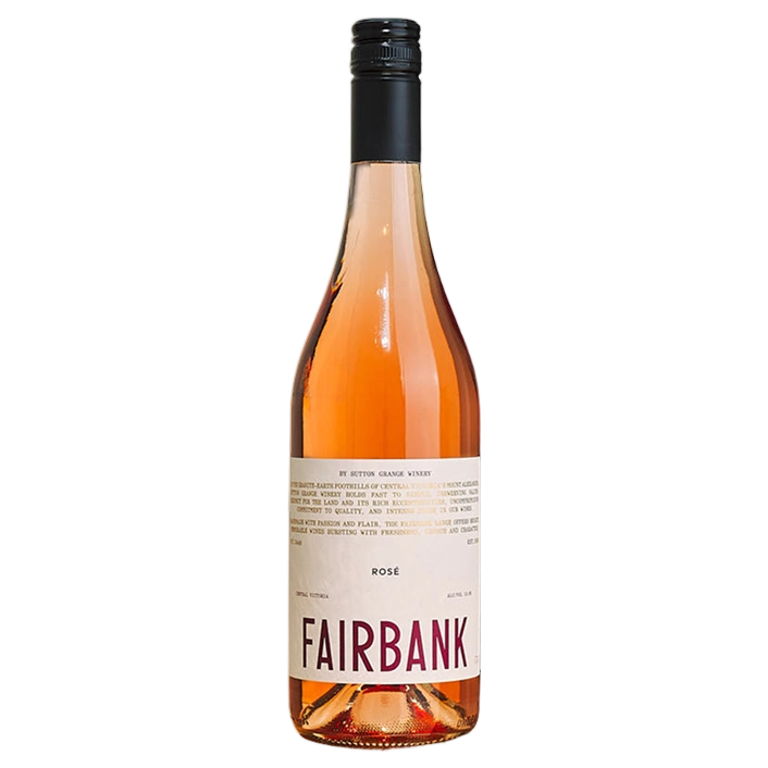 A bottle of Sutton Grange Fairbank Rose 2025 750ml Rose Wine