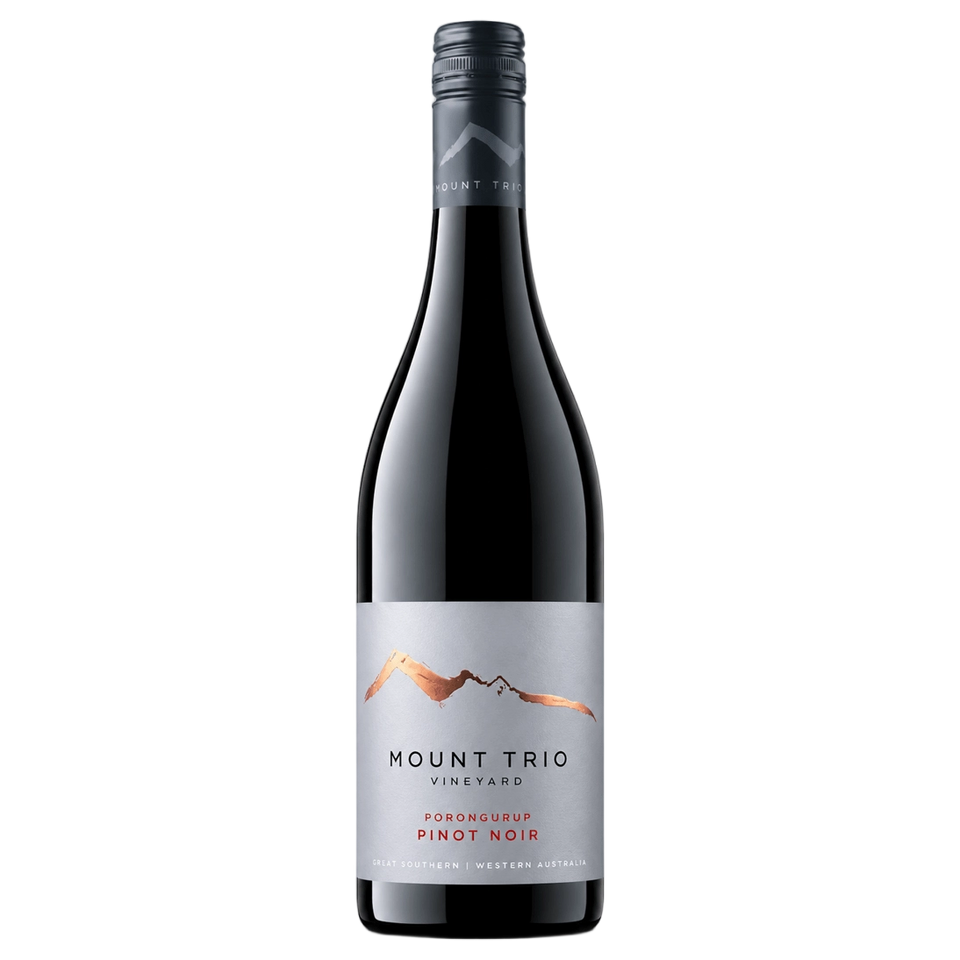 A bottle of Mount Trio Single Vineyard Porongurup Pinot Noir 2025 750ml Red Wine